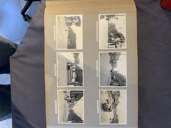 A photo album with sights, landmarks and people of Shanghai, 19/20th C.