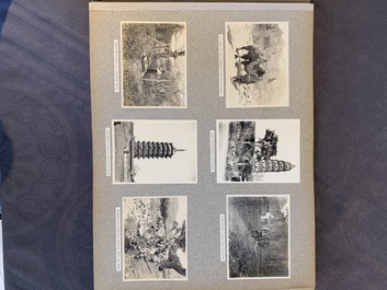 A photo album with sights, landmarks and people of Shanghai, 19/20th C.