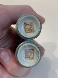A collection of ten Chinese snuff bottles, various marks, 19/20th C.