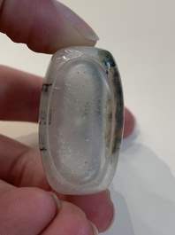 Five Chinese inside-painted glass snuff bottles, signed Ma Shaoxuan 馬少宣, Pu Ru 溥儒 and Ye Zhongsan 葉仲三, 20th C., one dated 1962