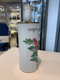 13 Chinese blue, white, famille rose, verte and qianjiang cai wares, 19/20th C.
