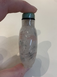 Five Chinese inside-painted glass snuff bottles, signed Ma Shaoxuan 馬少宣, Pu Ru 溥儒 and Ye Zhongsan 葉仲三, 20th C., one dated 1962