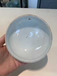 13 Chinese blue, white, famille rose, verte and qianjiang cai wares, 19/20th C.
