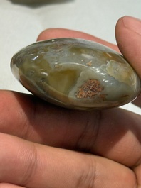 A collection of ten Chinese agate snuff bottles, 20th C.