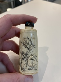 A collection of ten Chinese snuff bottles, 19/20th C.