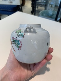13 Chinese blue, white, famille rose, verte and qianjiang cai wares, 19/20th C.