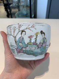 13 Chinese blue, white, famille rose, verte and qianjiang cai wares, 19/20th C.
