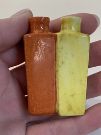 A collection of ten Chinese snuff bottles, various marks, 19/20th C.