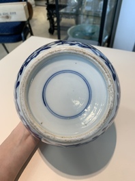 13 Chinese blue, white, famille rose, verte and qianjiang cai wares, 19/20th C.