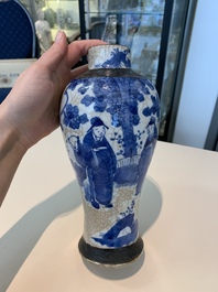 13 Chinese blue, white, famille rose, verte and qianjiang cai wares, 19/20th C.