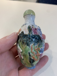 A collection of ten Chinese snuff bottles, various marks, 19/20th C.