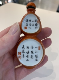 A collection of ten Chinese snuff bottles, various marks, 19/20th C.