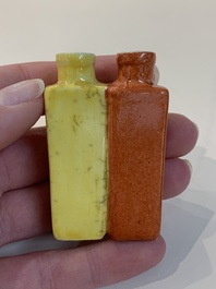 A collection of ten Chinese snuff bottles, various marks, 19/20th C.