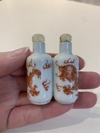 A collection of ten Chinese snuff bottles, various marks, 19/20th C.