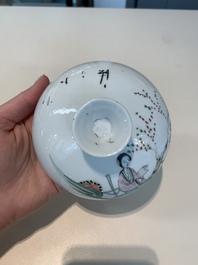13 Chinese blue, white, famille rose, verte and qianjiang cai wares, 19/20th C.
