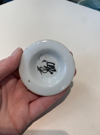 13 Chinese blue, white, famille rose, verte and qianjiang cai wares, 19/20th C.