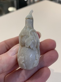 A collection of ten Chinese snuff bottles, 19/20th C.
