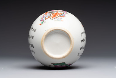 A Chinese famille rose 'Wu Shuang Pu' vase and a tazza, 19/20th C.