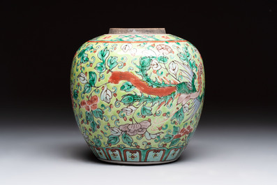 A Chinese famille rose Milefo Buddha, a famille verte jar, and a conical bowl, Zhu Mao Ji 朱茂記造 mark, 19/20th C.