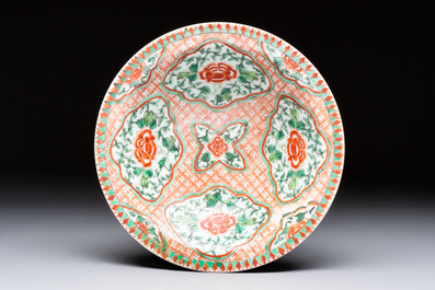 A Chinese famille rose Milefo Buddha, a famille verte jar, and a conical bowl, Zhu Mao Ji 朱茂記造 mark, 19/20th C.