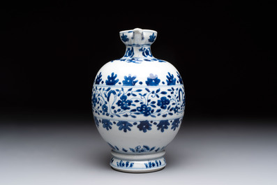 A Chinese blue and white ovoid jug after a Southern European example, Kangxi