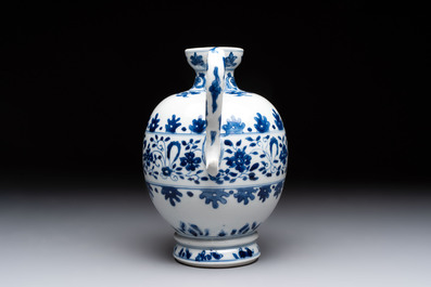 A Chinese blue and white ovoid jug after a Southern European example, Kangxi
