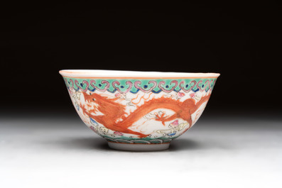 A group of 17 Chinese famille rose wares, Guangxu, Jiangxi Chupin 江西出品, Xu Fumao 徐福茂 marks, 19/20th C.