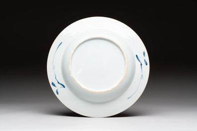 A rare Chinese Imari-style armorial soup plate with the arms of Gough impaling Hynde for the English market, Kangxi, ca. 1720
