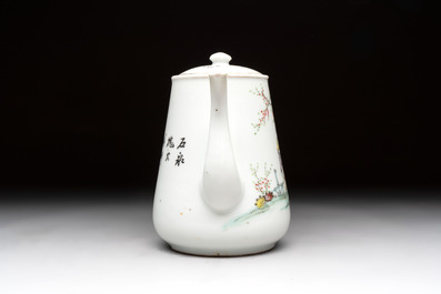 A group of 17 Chinese famille rose wares, Guangxu, Jiangxi Chupin 江西出品, Xu Fumao 徐福茂 marks, 19/20th C.