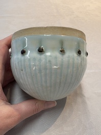 A Chinese russet-glazed qingbai Buddhist bowl, Song or later