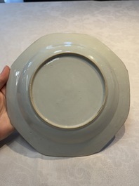 A Chinese polychrome armorial soup plate with the arms of Bennet for the English market, Qianlong, ca. 1765