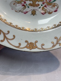 A Chinese armorial plate with the arms of Tuite impaling Stafford for the English market, Qianlong, ca. 1752