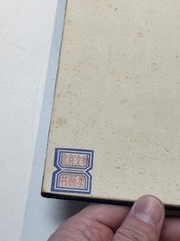 In the manner of Pu Xinyu 溥心畬 (1896-1963): 'Album of Buddha's hands', ink and colour on paper