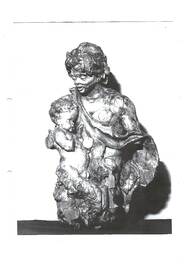 A German lindenwood sculpted group of fauns with traces of polychromy, circle of Balthasar Permoser, ca. 1700