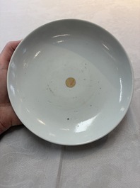 A large Chinese Canton famille rose 'lotus' Bencharong bowl and cover for the Thai market, 19th C.