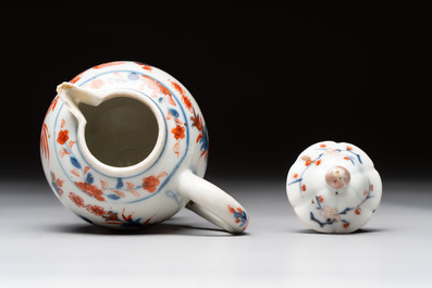 A Chinese famille verte covered bowl, a Dutch-decorated bowl, a gilt-bronze mounted pot-pourri vase and an Imari-style covered jug, Kangxi/Qianlong