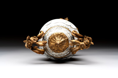 A Chinese famille verte covered bowl, a Dutch-decorated bowl, a gilt-bronze mounted pot-pourri vase and an Imari-style covered jug, Kangxi/Qianlong