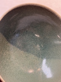 A Chinese green-glazed 'jun' bowl, Song