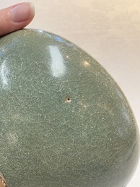 A Chinese green-glazed 'jun' bowl, Song