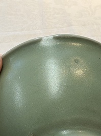 Two Chinese Longquan celadon bowls, Ming
