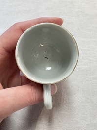 A pair of Chinese famille rose 'Luohan' cups, Qianlong