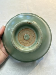 Two Chinese Longquan celadon bowls, Ming
