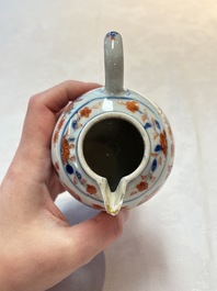 A Chinese famille verte covered bowl, a Dutch-decorated bowl, a gilt-bronze mounted pot-pourri vase and an Imari-style covered jug, Kangxi/Qianlong
