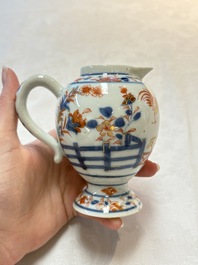 A Chinese famille verte covered bowl, a Dutch-decorated bowl, a gilt-bronze mounted pot-pourri vase and an Imari-style covered jug, Kangxi/Qianlong