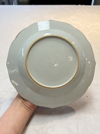 A Chinese famille rose armorial soup plate with the arms of Drake for the English market, Qianlong, ca. 1750