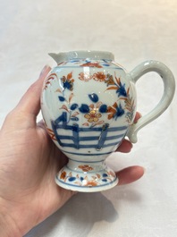 A Chinese famille verte covered bowl, a Dutch-decorated bowl, a gilt-bronze mounted pot-pourri vase and an Imari-style covered jug, Kangxi/Qianlong
