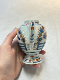 A Chinese famille verte covered bowl, a Dutch-decorated bowl, a gilt-bronze mounted pot-pourri vase and an Imari-style covered jug, Kangxi/Qianlong