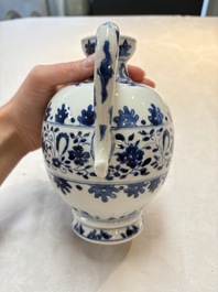 A Chinese blue and white ovoid jug after a Southern European example, Kangxi