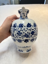 A Chinese blue and white ovoid jug after a Southern European example, Kangxi