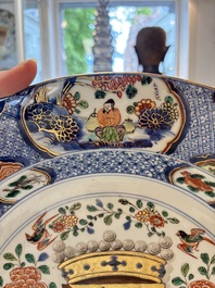 A large Chinese famille verte armorial 'Provinces' dish with the arms of Namur, Kangxi, ca. 1720